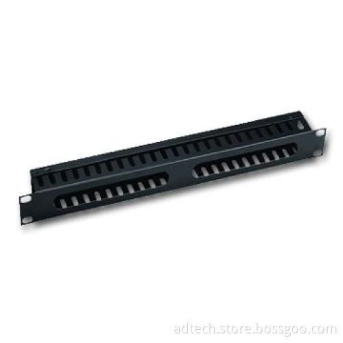 Cable Organizer, 1U, Made of Metal Material, Suitable for Standard 19-inch Racks